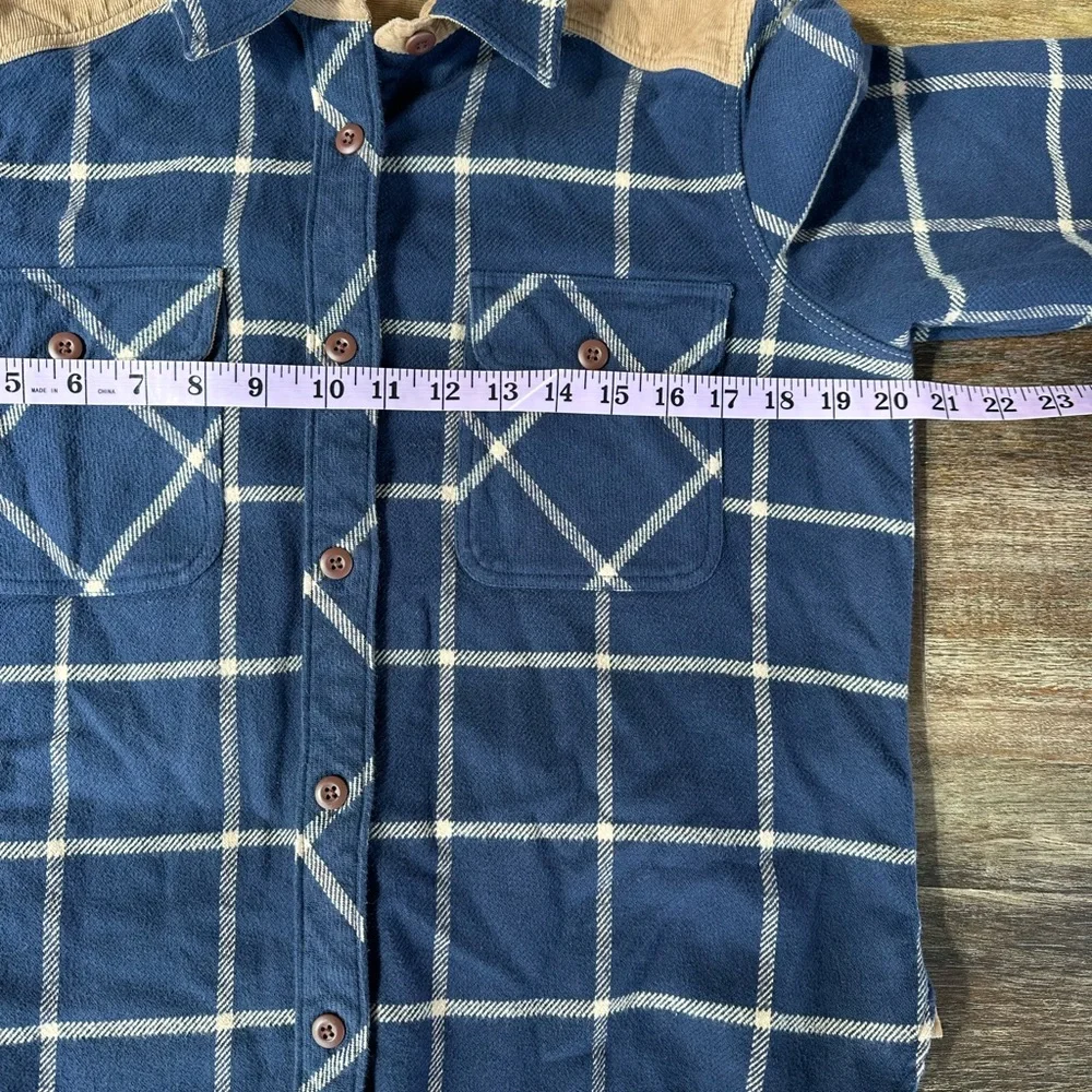 Faherty Daly Shirt Olivia Plaid Flannel Size M - Picture 7 of 8